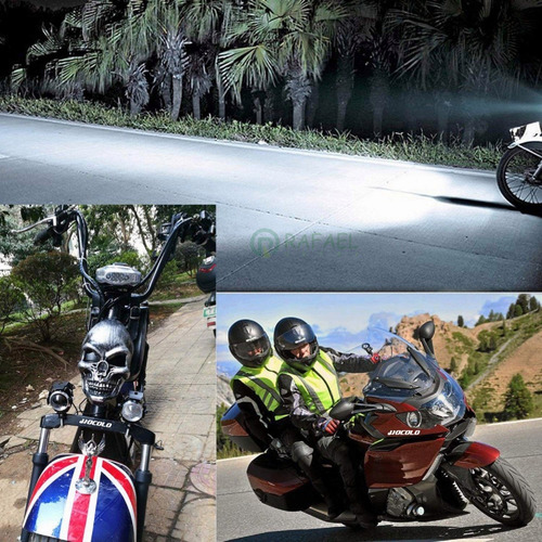 Imagen 5 de 9 de X2 Lámpara Luz Foco Neblinero Led U5 Universal Para Moto