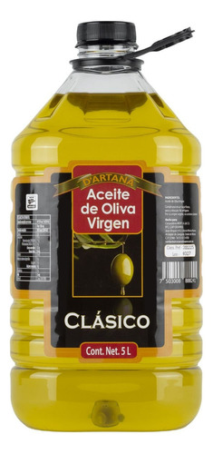 Aceite De Oliva Virgen 5 Litros Marca D'artana