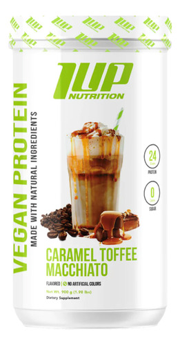 Vegan Protein 1.98 Lbs - 1up Sabor Caramel Toffe Macchiato