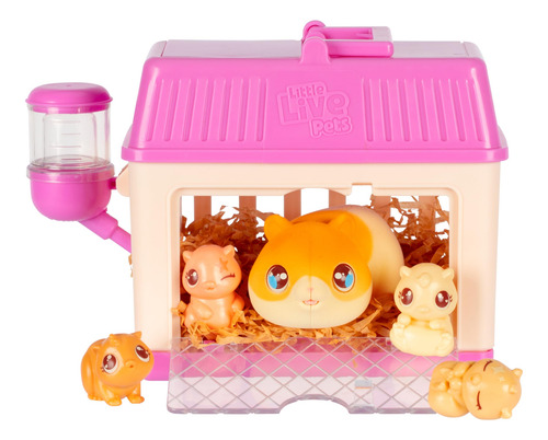 Toy Little Live Pets Mama Surprise Minis Hamster Com Gaiola