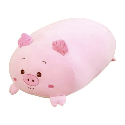 Almohada Peluche Muñeco Cerdito Rosado