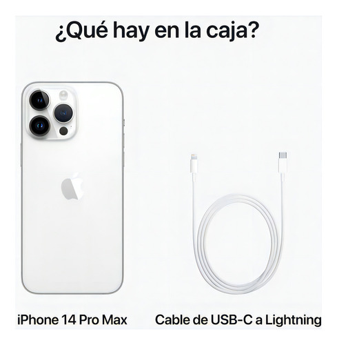 Apple iPhone 14 Pro (256 Gb) Color Plata - Excelente (Reacondicionado) (Reacondicionado)