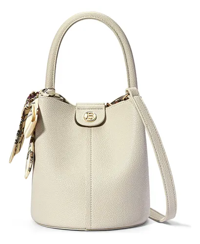 MLB 6245810260 Bostanten Bolsa Feminina Mo Couro Balde Lenco Elegante Dia JM