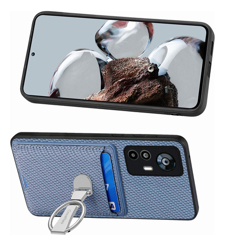 B Funda Plegable Con Forma De Anillo Para Tarjetas Para