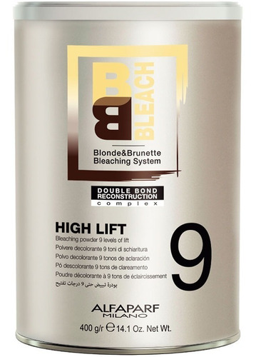 Imagen 1 de 1 de Decolorante Alfaparf 9 Tonos Doble Reconstruccion 400g
