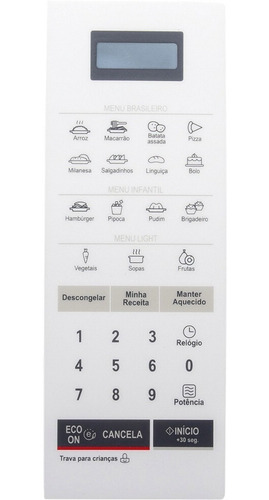 Imagem 2 de 4 de Membrana Teclado Microondas LG Ms2355r Ms 2355r Novo