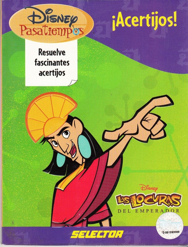 Libro Disney Las Locuras Emperador Pasatiempos ¡acertijos! 