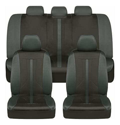 Motor Trend Omnifit Car Seat Covers, Full Set In Gray &