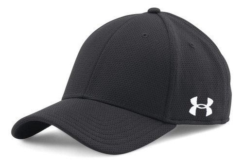 Under Armour Gorro Elástico Con Ala Curva Hombre, Negro