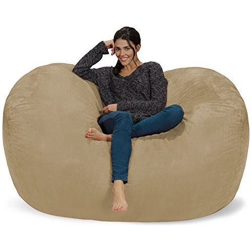 Funda Silla Tipo Bean Bag, 6 Pies, Microgamuza De Color...