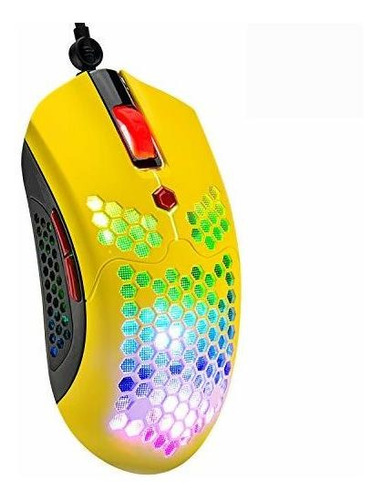 Ziyou Lang M5 Rgb Juego Ratón,26 Retroiluminado 65g T4xpu