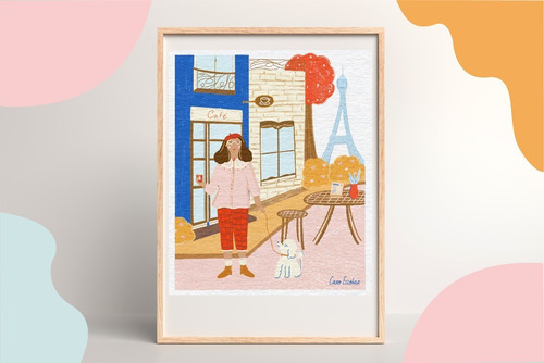 Let's Meet In Paris, A5 Ilustración Carolina Escobar