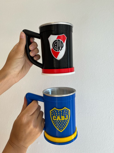Vaso Jarra Chop Boca Juniors 500 Ml Azul