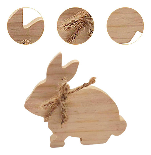 Señal De De Madera, Centro De Mesa De Mesa De Conejo Sin