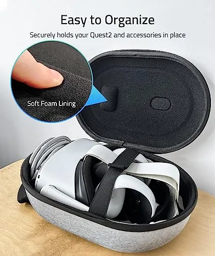 Pack De Funda Dura Para Meta Quest 3 Y Oculus Quest 2