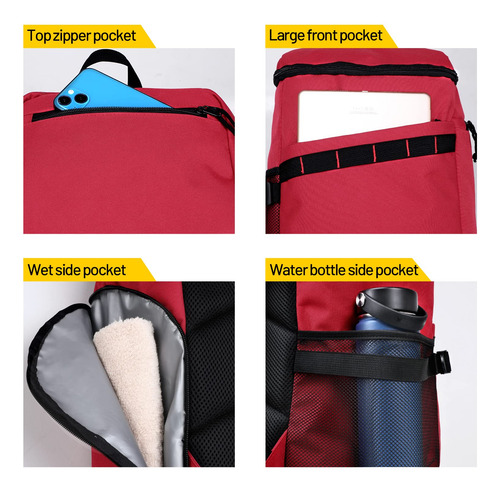Mier Mochila De Baloncesto Con Compartimento Para Zapatos/pe