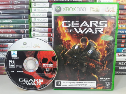 Gears Of War Xbox 360 Jogo Original Mídia Física