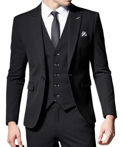 Terno Slim Kit Italiano De Luxo - Blazer + Calça + Colete 