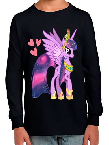 Polera Manga Larga My Little Pony 100%algodón Exclusivo C-78