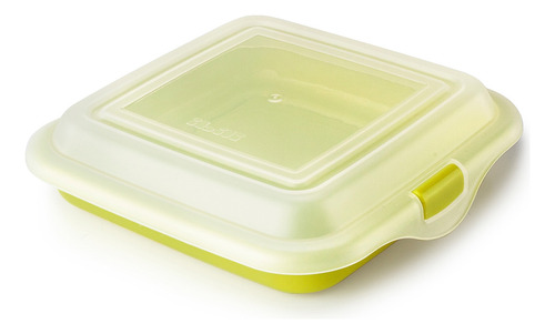 Contenedor Porta Sandwhich/embutido/queso Verde 14.5cm Ibili