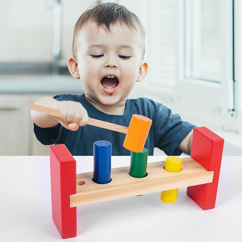 Caja De Martillo De Juguete De Madera Para Regalo De Niño