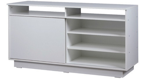 Armário de TV modular de melamina Rack 130cm branco