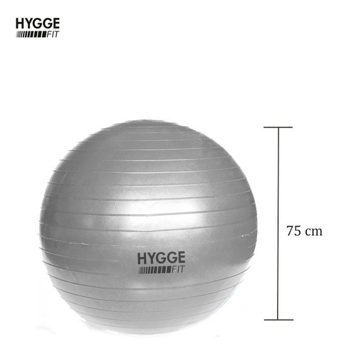 Imagen 2 de 10 de Pelota Esferodinamia 75cm Fitness Yoga Pilates + Inflador
