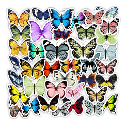 Stickers Mariposas Pack Para Journaling Scrapbooking