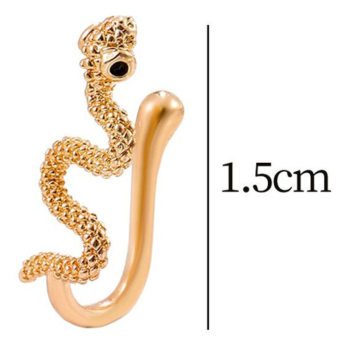 Anillo De Nariz De Serpiente A La Moda Para Mujeres Y