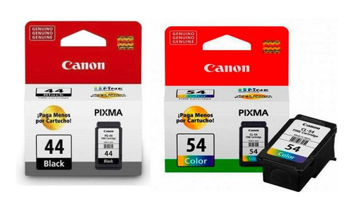 Pack De Tinta Canon Pg-44 Negro Y Cl-54 Tricolor