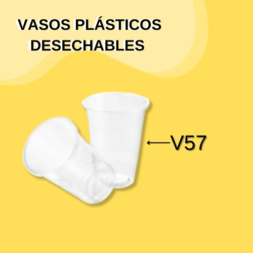 Vasos Plasticos V57 Caja De 25 Paqx100 Unidades De 132 Cc