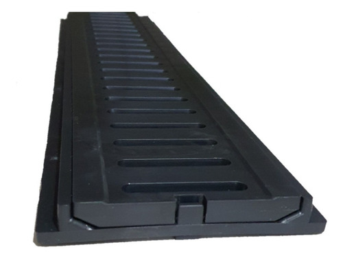 Imagen 7 de 8 de Rejillon Plastico Negro 10x50 C/marco Guardaganado Desagüe
