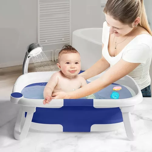 Banheira Para Bebê Dobrável Retrátil 40l Infantil Vitoriana Cor