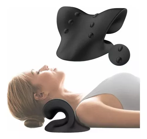 Almohada de viaje en forma de U Masajeador de cuello con soporte térmico  para el cuello, almohada cervical de espuma viscoelástica, almohada de  masaje