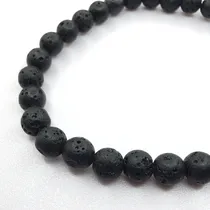 Comprar Pulsera De Piedra Natural Piedra De Lava Volcánica 6mmx18cm