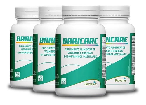 4x Baricare Bionatus Vitamina Bariatrica 60caps