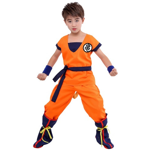 Set De Dragon Ball Son Goku Disfraz Traje Cosplay Para Niños