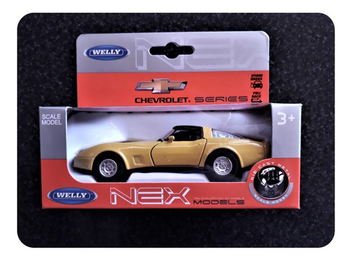 Welly Chevrolet Corvette Coupe 1982 Pull Back 1/36 