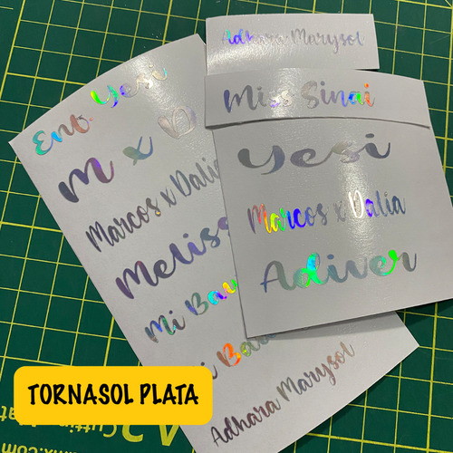 Nombre Personalizado En Vinil 5 Cm 20 Piezas