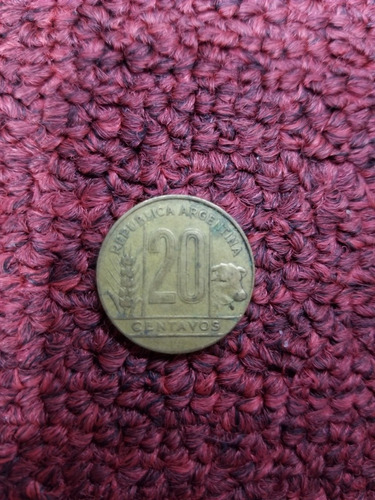 Moneda De Argentina - 20 Centavos - 1949