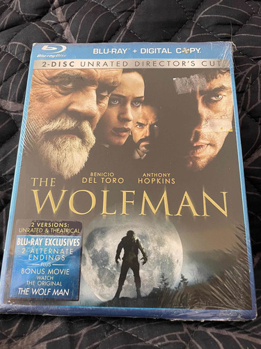 Wolfman Hombre Lobo Benicio Del Toro Anthony Hopkins Bluray