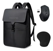 Comprar Mochila Laptops Hasta 15.6 Tecno Negro + Kit Mouse De Regalo