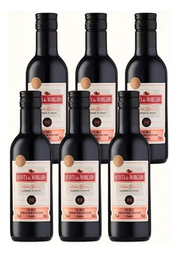 6 Vinho Quinta Do Morgado Tinto De Mesa Suave 245 Ml