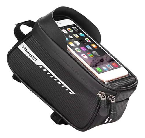  Bolso Celular Bicicleta Impermeable Color Negro Febo