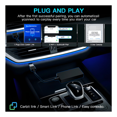 Interface Inalambric Carplay Androidaut Para Geely