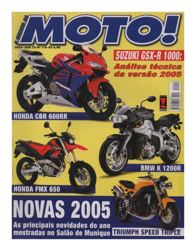 Moto! N°118 Suzuki Gsx-r 1000 Honda Cbr 600rr Fmx 650 Bmw K
