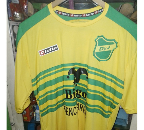 Camiseta Defensa Y Justicia - Nº9 Lotto Año 2010 - Amarilla