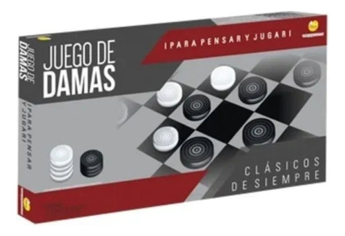 Juego De Mesa Damas Clásico Familiar En Caja Ingenio