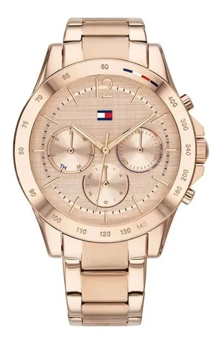 Seis Mediana pegar Reloj Tommy Hilfiger Mujer Rosé Multifunción 1782197