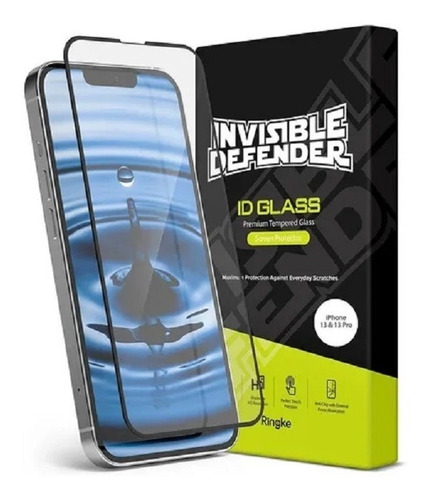 Imagen 2 de 10 de Vidrio Templado Para iPhone 13 & 13pro 6,1 Full Cover Ringke